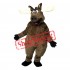 Happy Lightweight Moose Mascot Costume