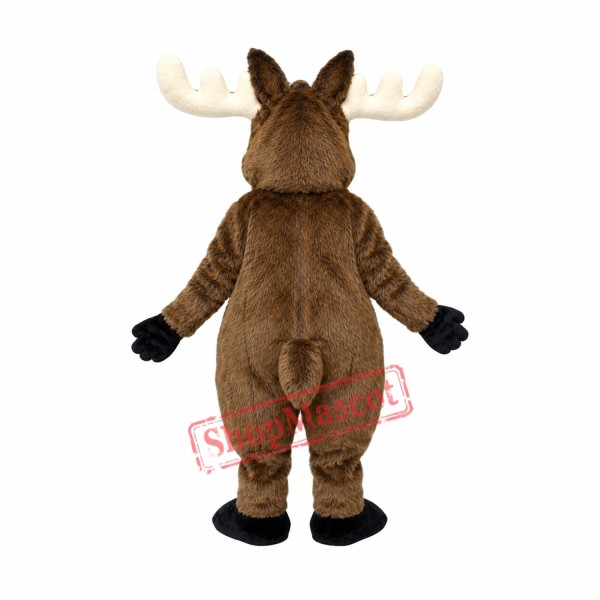 Happy Lightweight Moose Mascot Costume Happy Lightweight Moose Mascot Costume