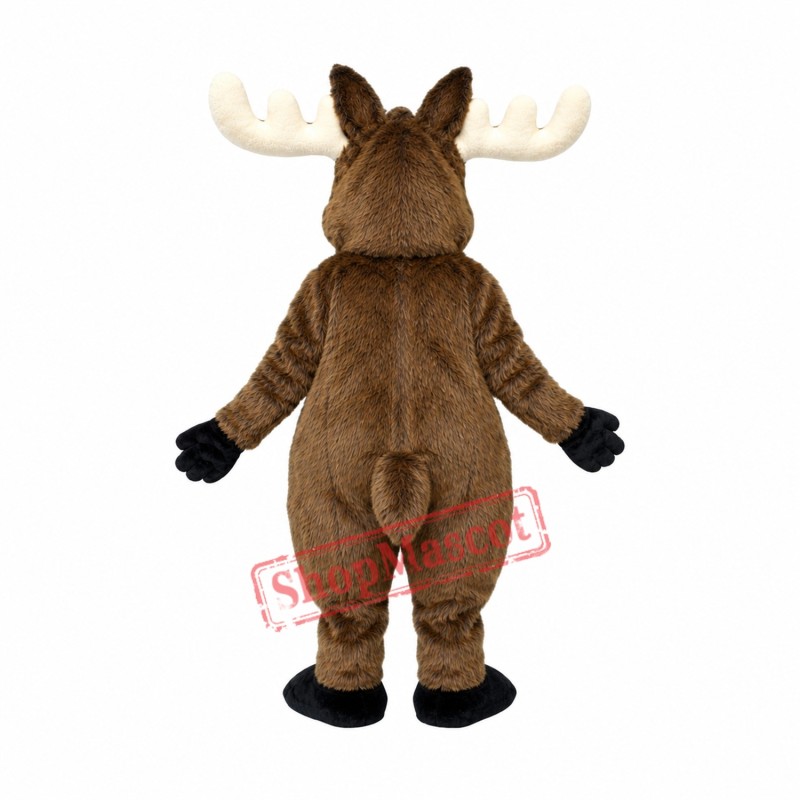 Happy Lightweight Moose Mascot Costume Happy Lightweight Moose Mascot Costume