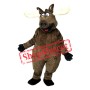 Happy Lightweight Moose Mascot Costume