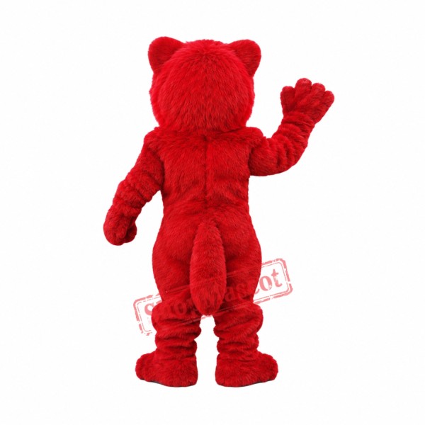 Power Red Lion Mascot Costume Power Red Lion Mascot Costume