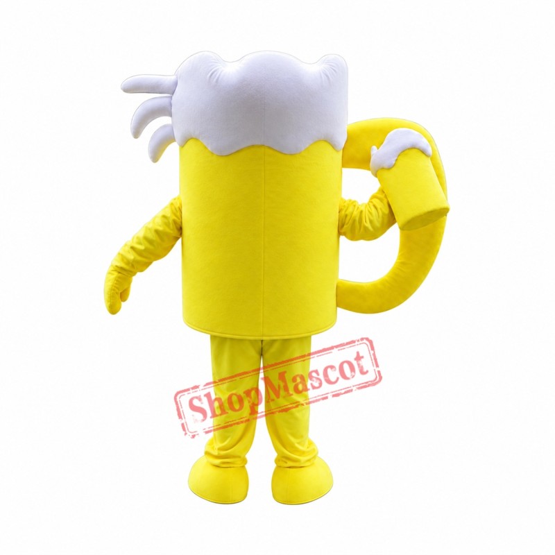Cold Beer Cup Mascot Costume Cold Beer Cup Mascot Costume