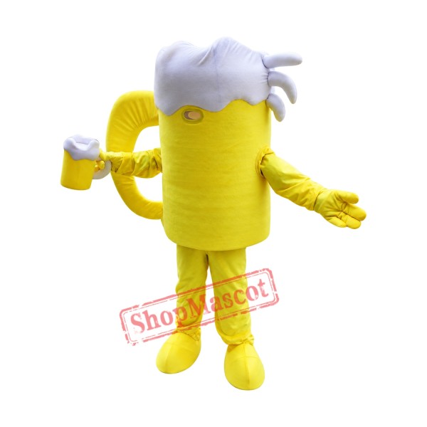 Cold Beer Cup Mascot Costume Cold Beer Cup Mascot Costume