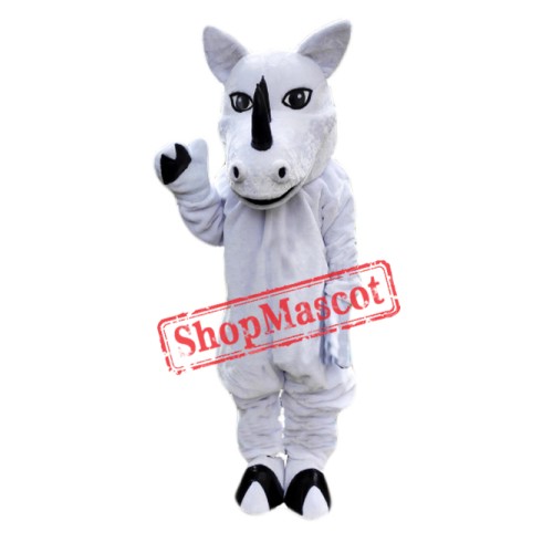 White Rhino Mascot Costume