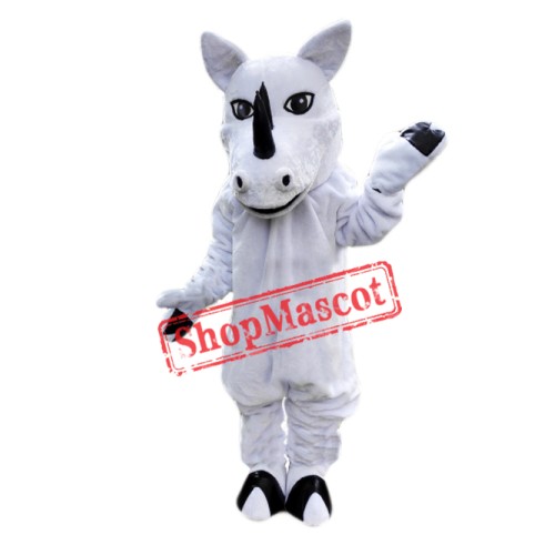 White Rhino Mascot Costume