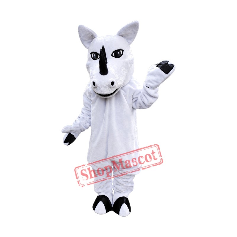White Rhino Mascot Costume