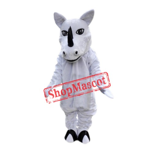 White Rhino Mascot Costume