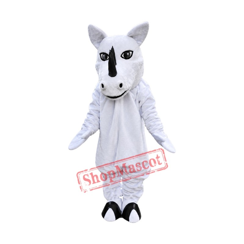 White Rhino Mascot Costume