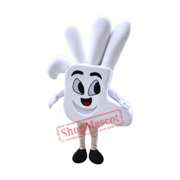 White Hand Mascot Costume