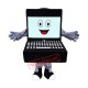Laptop Mascot Costume Laptop Mascot Costume