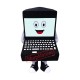 Laptop Mascot Costume Laptop Mascot Costume