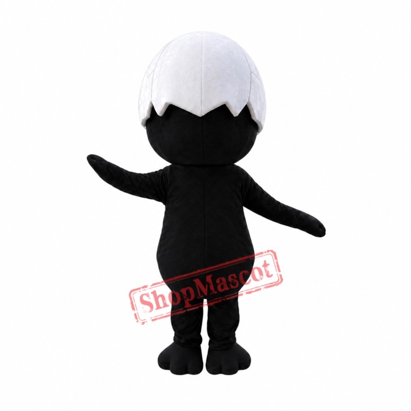 Black Chick Mascot Costume Black Chick Mascot Costume