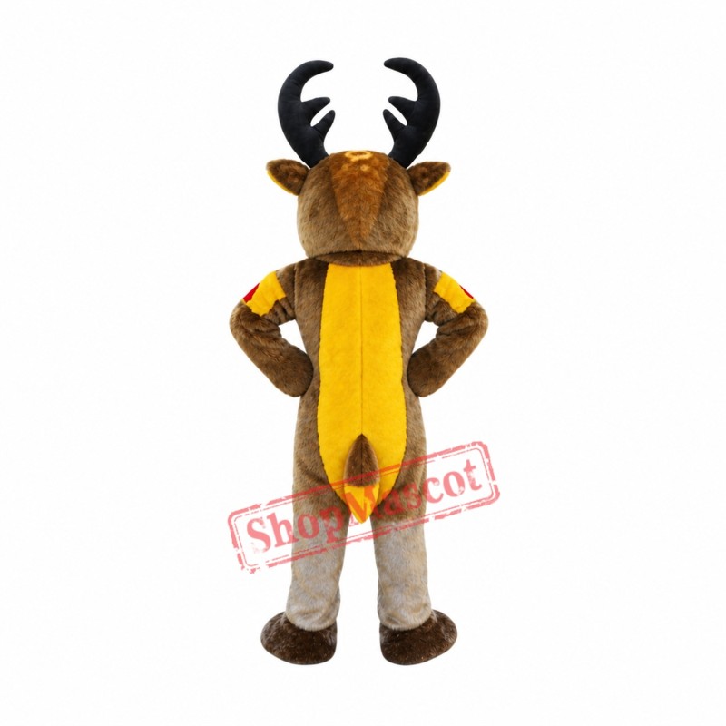 Power Muscular Deer Mascot Costume Power Muscular Deer Mascot Costume