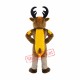 Power Muscular Deer Mascot Costume Power Muscular Deer Mascot Costume