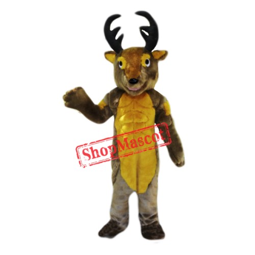 Power Muscular Deer Mascot Costume