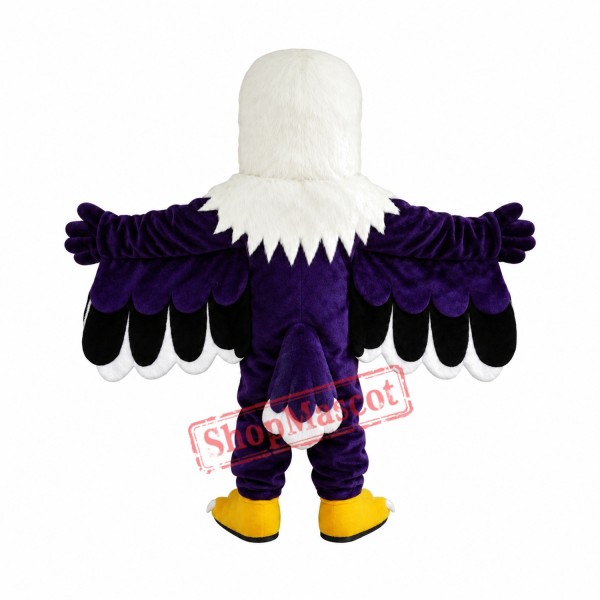 Purple Eagle Mascot Costume