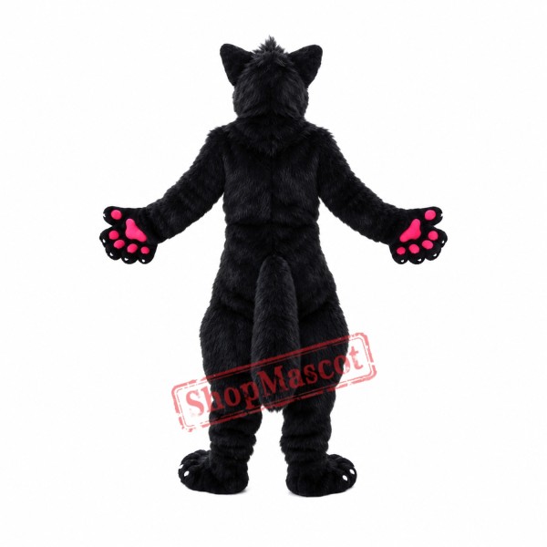 Red Eye Wolf Mascot Costume Red Eye Wolf Mascot Costume