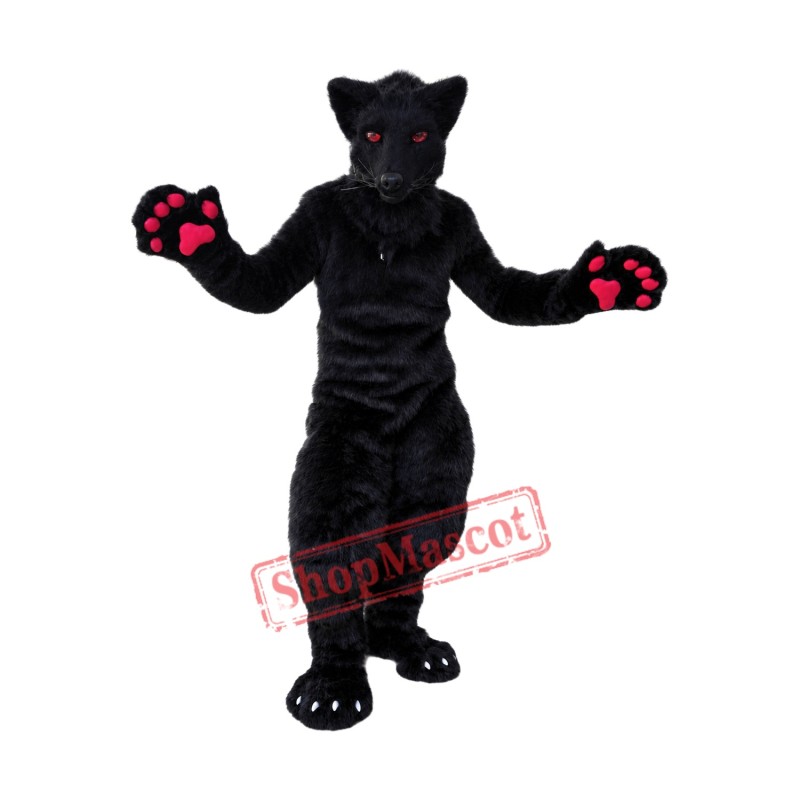 Red Eye Wolf Mascot Costume