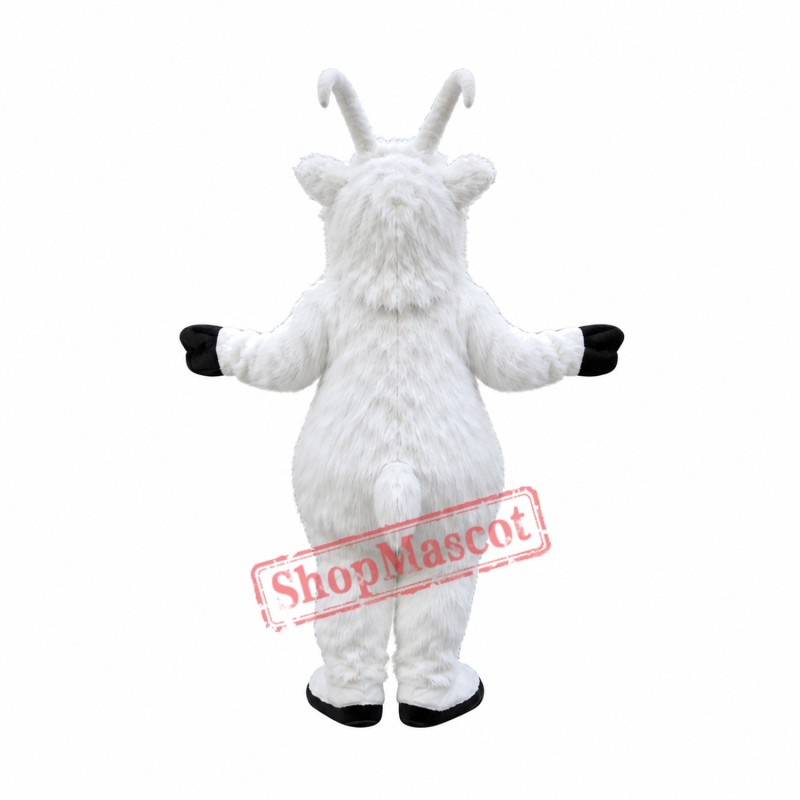 Plush White Goat Mascot Costume Plush White Goat Mascot Costume