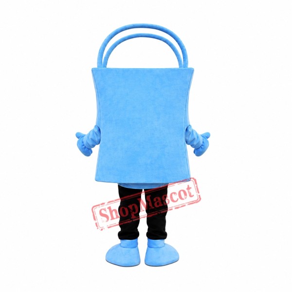 Blue Bag Mascot Costume Blue Bag Mascot Costume