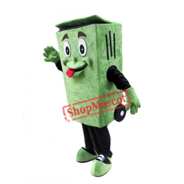 Green Garbage Bin Mascot Costume