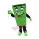 Green Garbage Bin Mascot Costume Green Garbage Bin Mascot Costume