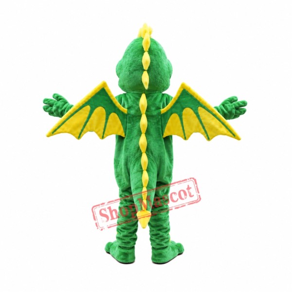 Happy Lightweight Green Dragon Mascot Costume Happy Lightweight Green Dragon Mascot Costume