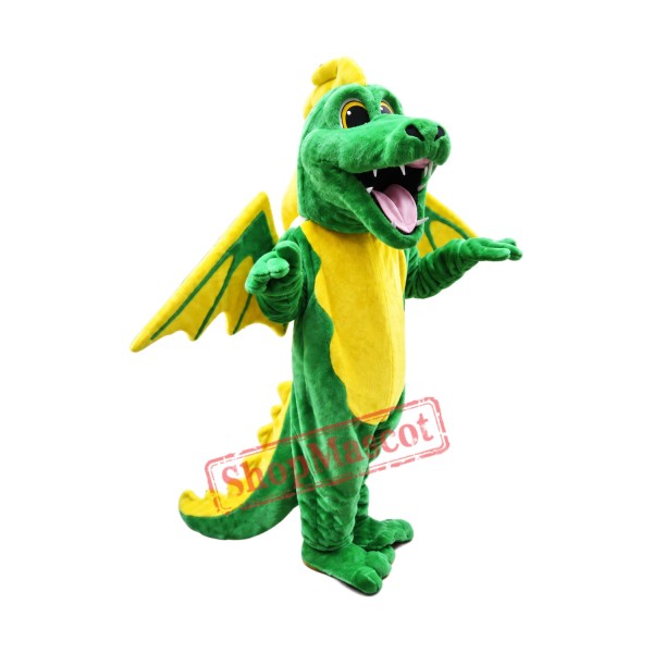Happy Lightweight Green Dragon Mascot Costume