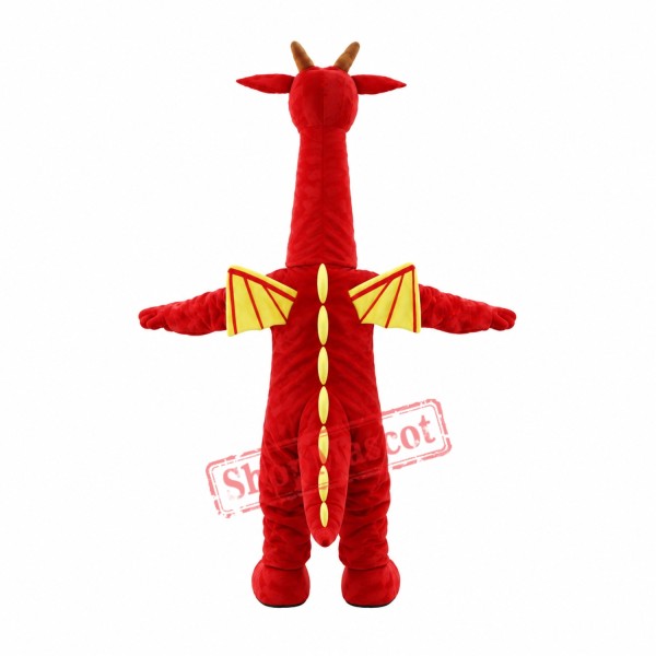 High Quality Red Dragon Mascot Costume High Quality Red Dragon Mascot Costume