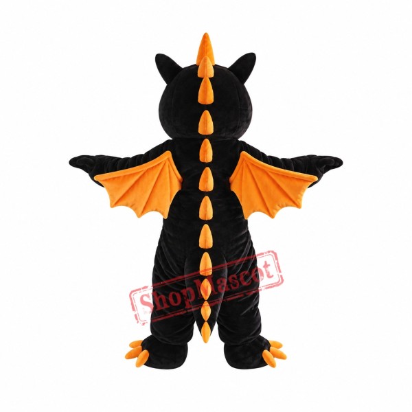 Cute Black Dragon Mascot Costume Cute Black Dragon Mascot Costume