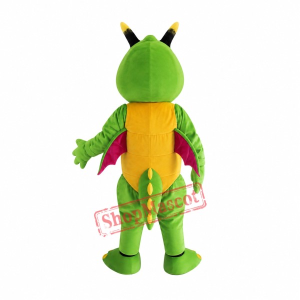 Cute Lightweight Green Dragon Mascot Costume