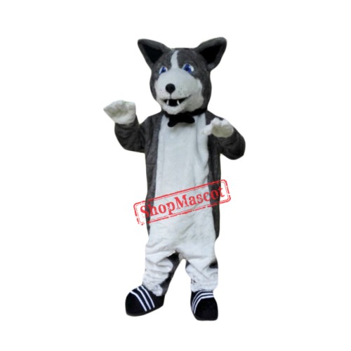 Cute Plush Husky Mascot Costume