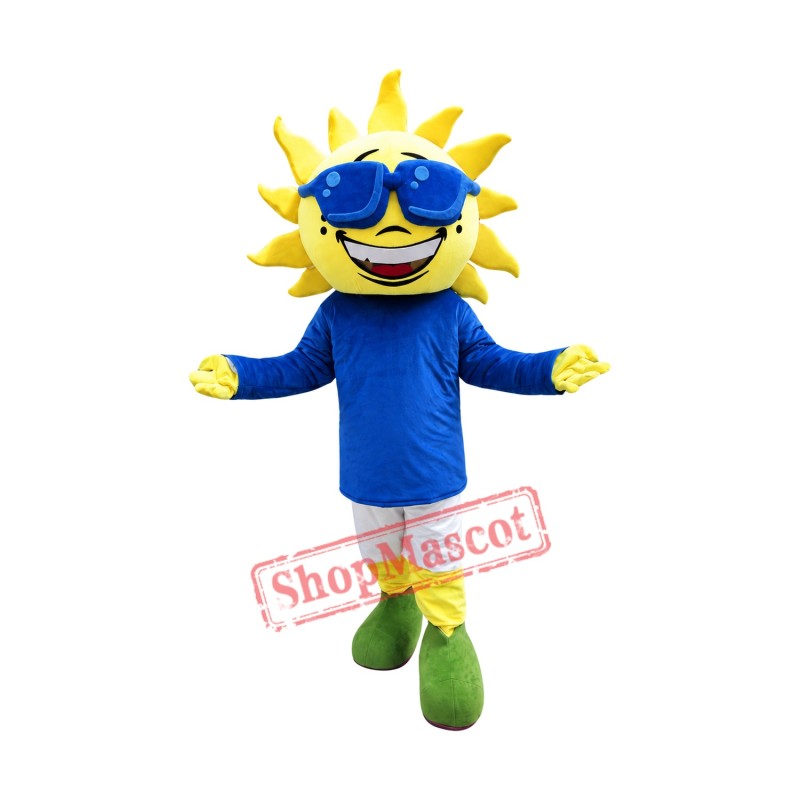 Sunflower Boy Mascot Costume