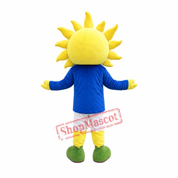 Sunflower Boy Mascot Costume