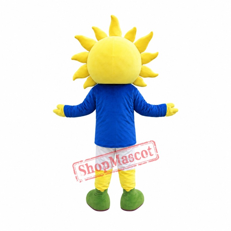 Sunflower Boy Mascot Costume