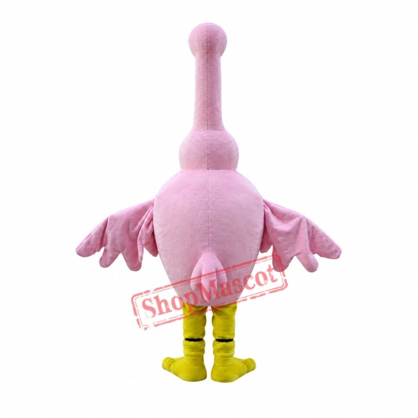 Pink Goose Mascot Costume Pink Goose Mascot Costume