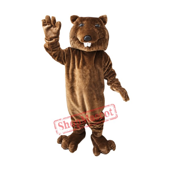 Friendly Lightweight Beaver Animal Mascot Costume Friendly Lightweight Beaver Animal Mascot Costume