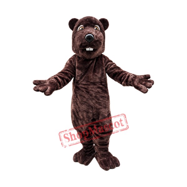 Friendly Adult Beaver Mascot Costume Friendly Adult Beaver Mascot Costume