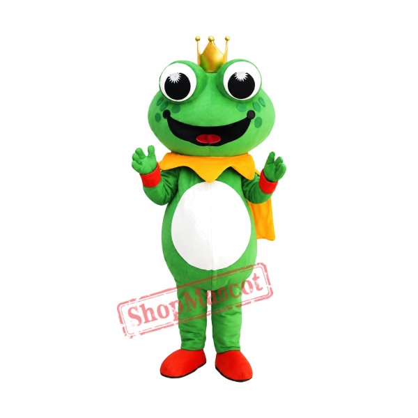 Cartoon Frog Mascot Costume Cartoon Frog Mascot Costume