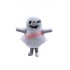 Cute White Ghost Mascot Costume