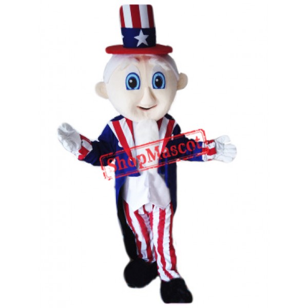 Cute Uncle Sam Mascot Costume