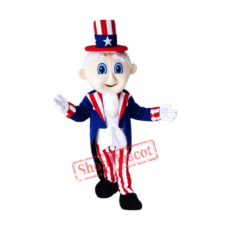 Cute Uncle Sam Mascot Costume Cute Uncle Sam Mascot Costume
