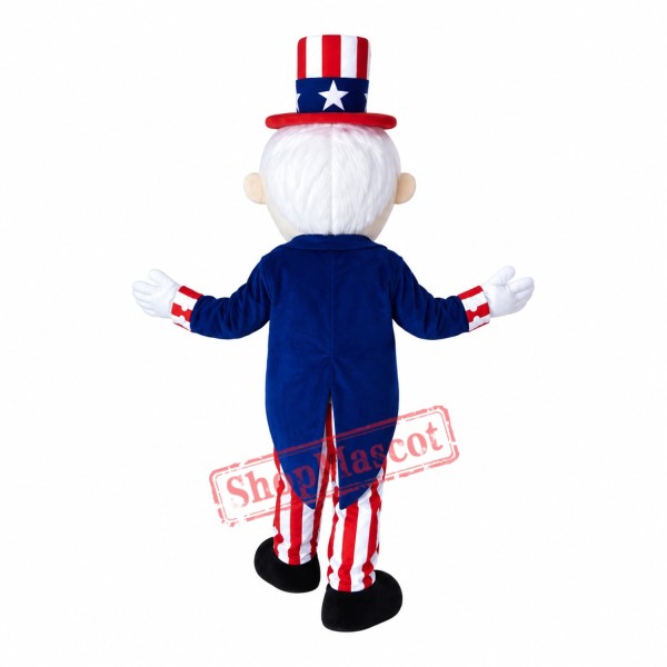 Cute Uncle Sam Mascot Costume Cute Uncle Sam Mascot Costume