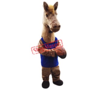 Basketball Horse Mascot Costume Free Shipping