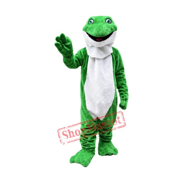 Plush Green Frog Mascot Costume Plush Green Frog Mascot Costume