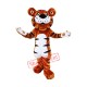 Happy Cartoon Tiger Mascot Costume