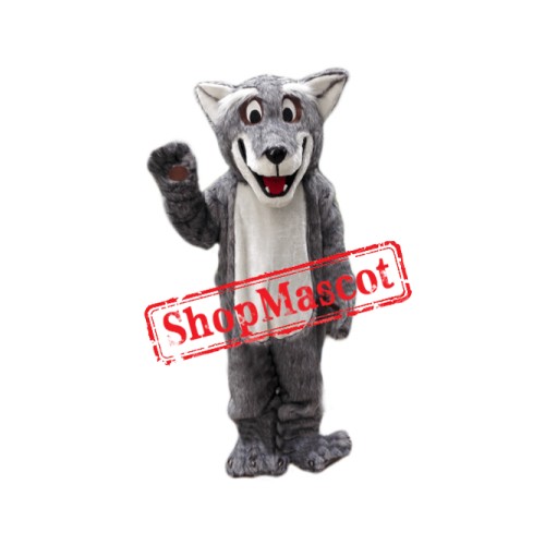 Plush Coyote Wolf Mascot Costume