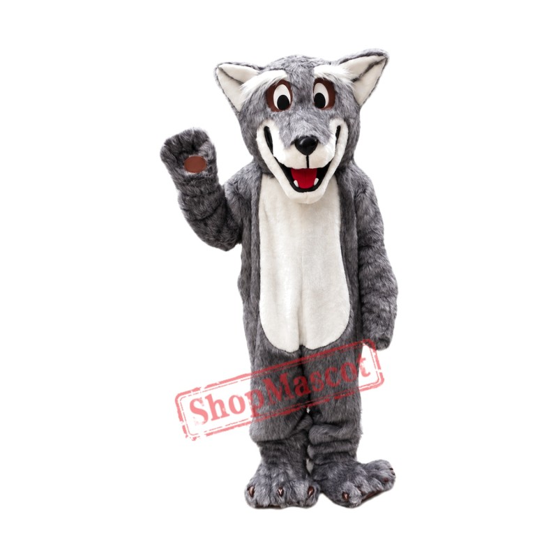 Plush Coyote Wolf Mascot Costume Plush Coyote Wolf Mascot Costume