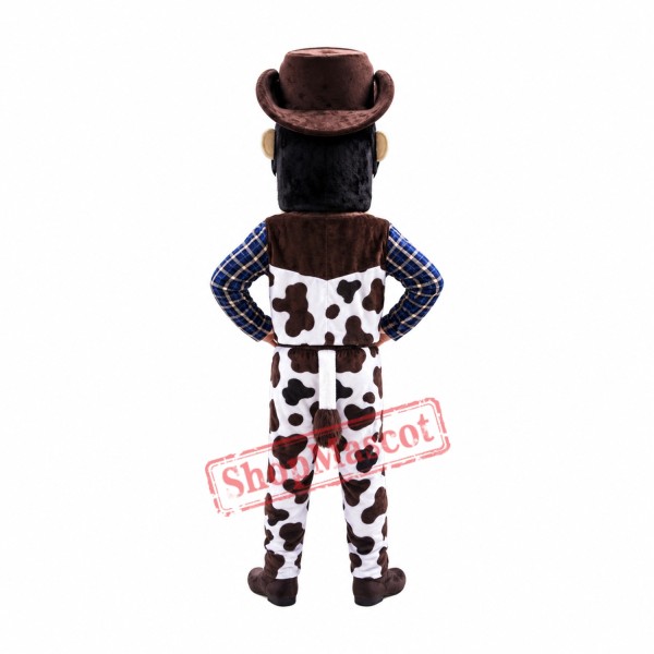 Power Cowboy Mascot Costume Power Cowboy Mascot Costume