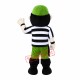 Green Pirate Mascot Costume Green Pirate Mascot Costume